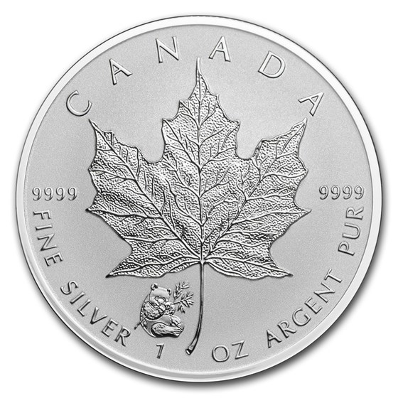 2016 Canada 1 oz Silver Maple Leaf Panda Privy BU 2016 Canada 1 oz Silver Maple Leaf Panda Privy BU